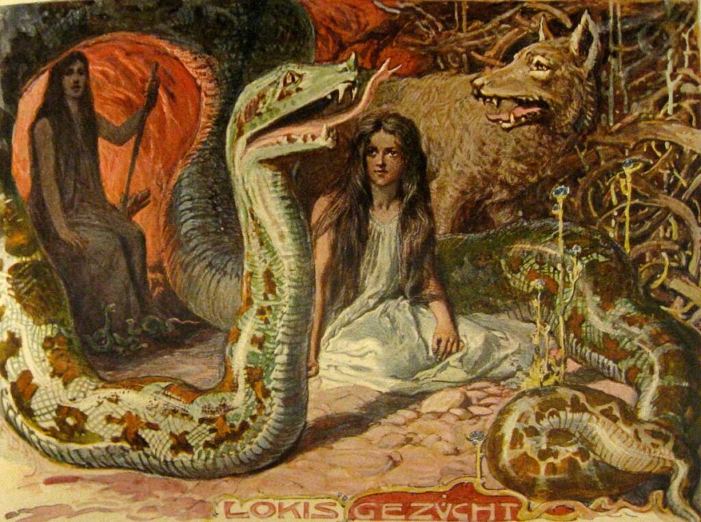 La serpiente aparece también en la mitología nórdica.