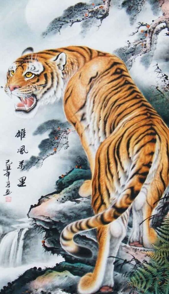 El tigre en la mitología en China y Japón. 