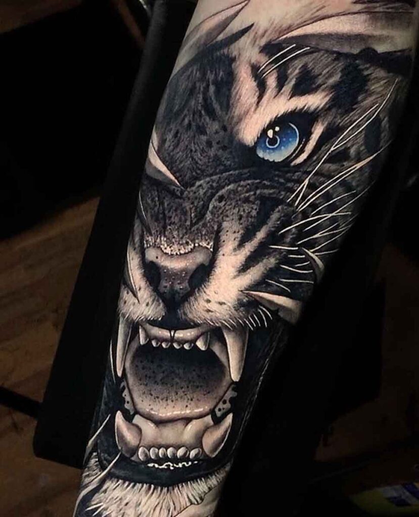 El significado de un tattoo de un tigre. 