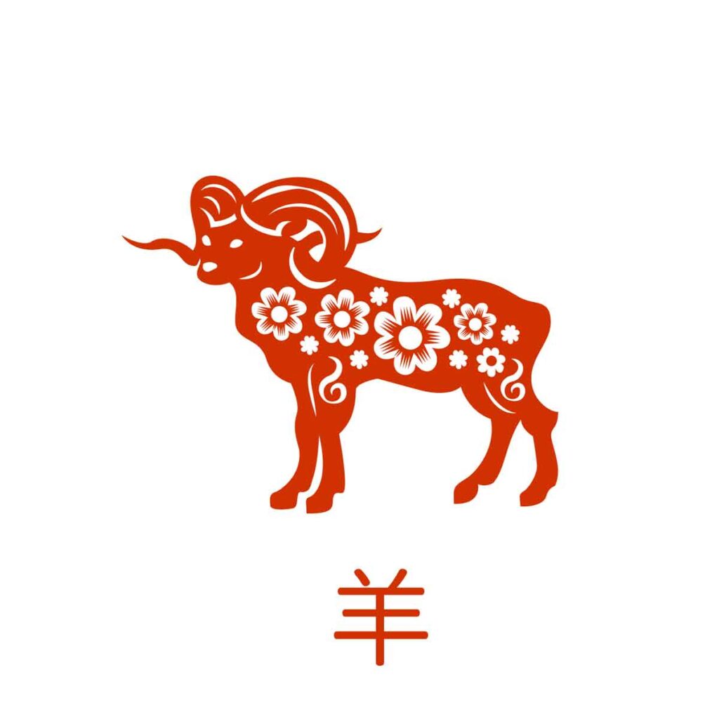 La cabra es el octavo animal zodiacal en China. 