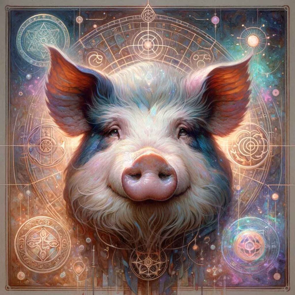 El cerdo como animal espiritual y su significado.